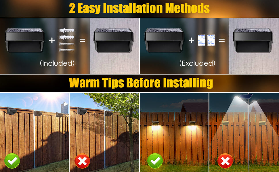 Lámpara de Aplique de Pared LED Rectangular de ABS PS Impermeable Solar de Simplicidad Moderna para Patio Exterior 