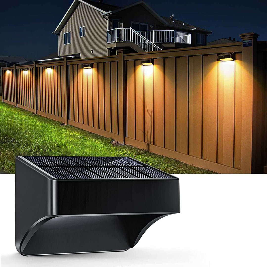 Lámpara de Aplique de Pared LED Rectangular de ABS PS Impermeable Solar de Simplicidad Moderna para Patio Exterior 