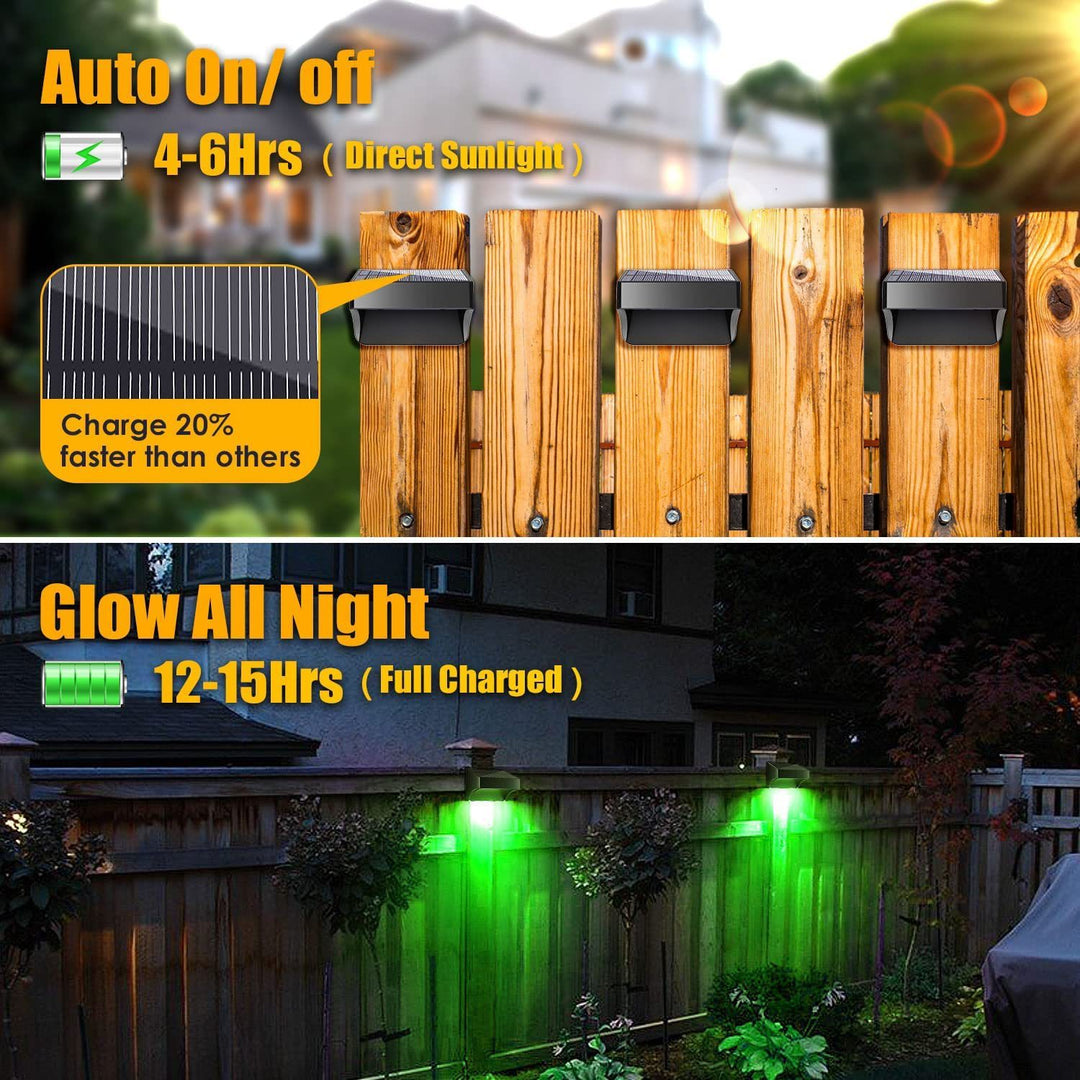 Lámpara de Aplique de Pared LED Rectangular de ABS PS Impermeable Solar de Simplicidad Moderna para Patio Exterior 