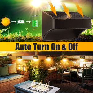 Lámpara de Aplique de Pared LED Rectangular de ABS PS Impermeable Solar de Simplicidad Moderna para Patio Exterior 