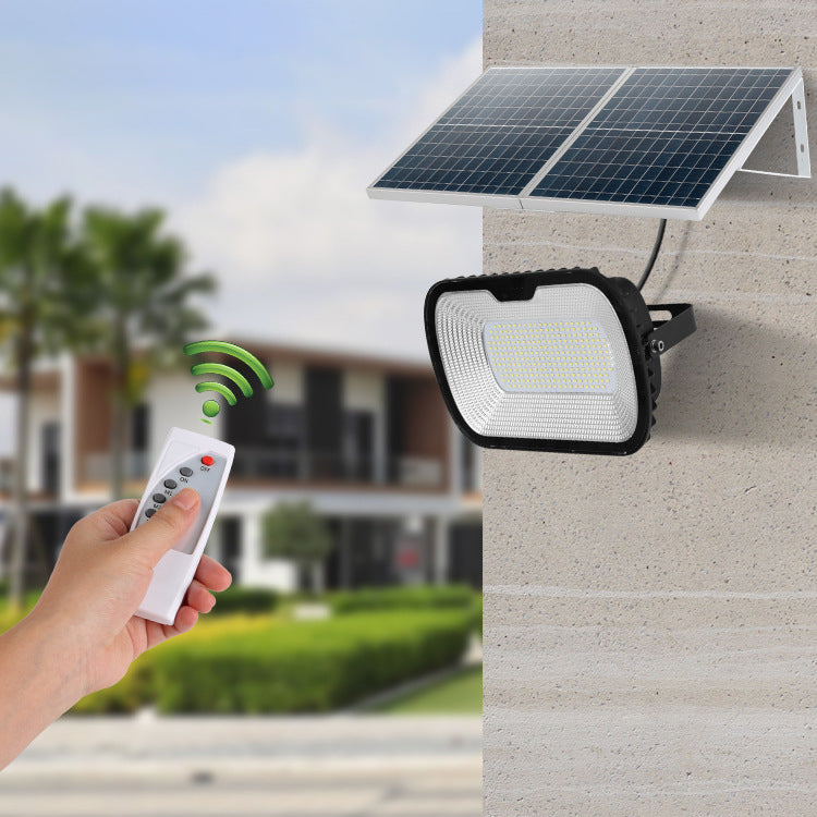مصباح حائط LED مستطيل من الألومنيوم والزجاج المقاوم للماء بتصميم حديث وبسيط للطاقة الشمسية للفناء الخارجي 