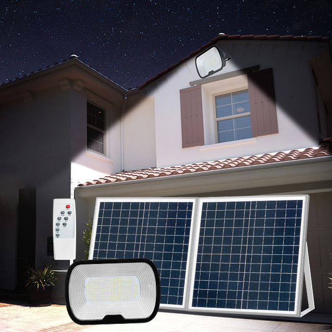 مصباح حائط LED مستطيل من الألومنيوم والزجاج المقاوم للماء بتصميم حديث وبسيط للطاقة الشمسية للفناء الخارجي 