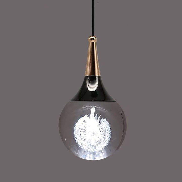 Zeitgenössische kreative Aluminium Kristall Ball Hirsch Quallen Erde LED Pendelleuchte für Nachttisch 