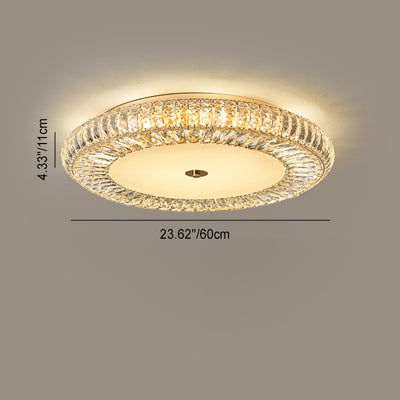 Lustre de plafond moderne luxueux en cristal et métal rond à plusieurs couches 8/12/18/24 lumières pour salon 