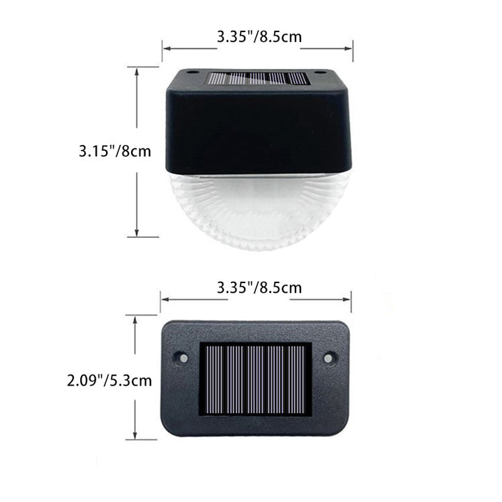 Lampe murale LED en demi-cercle à engrenage en ABS PS étanche solaire à simplicité moderne pour patio extérieur 