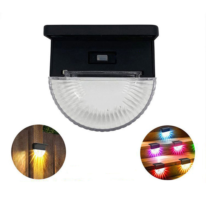 Lampe murale LED en demi-cercle à engrenage en ABS PS étanche solaire à simplicité moderne pour patio extérieur 