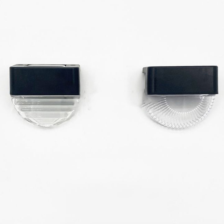 Lampe murale LED en demi-cercle à engrenage en ABS PS étanche solaire à simplicité moderne pour patio extérieur 