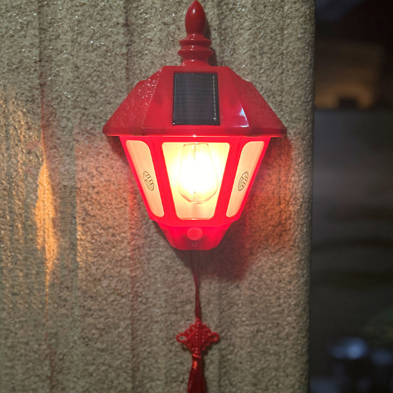 現代的なレトロソーラー防水ABS灯台LEDウォールスコンスランプ屋外パティオ用 