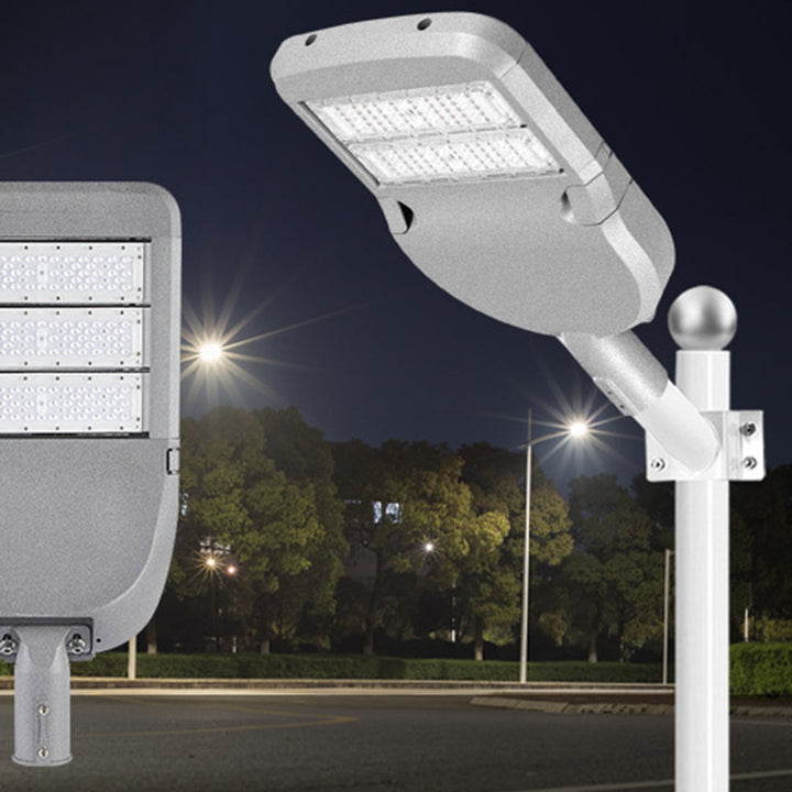 Lampe de rue rectangulaire contemporaine en aluminium PMMA étanche industrielle abat-jour LED pour extérieur pour patio extérieur 