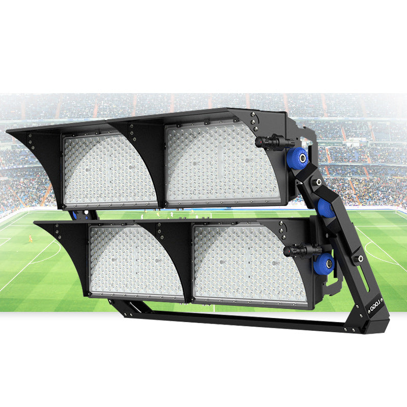 Luz LED de alta potencia para exteriores, impermeable, rectangular, giratoria, de aluminio industrial contemporáneo para patio exterior 