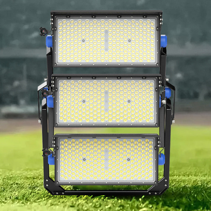Luz LED de alta potencia para exteriores, impermeable, rectangular, giratoria, de aluminio industrial contemporáneo para patio exterior 