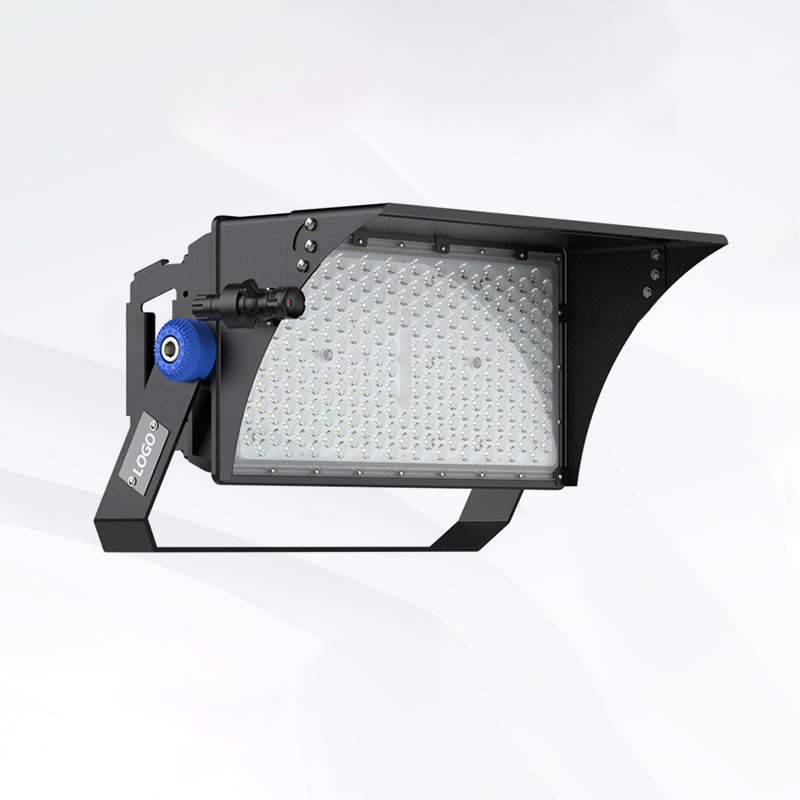 Luz LED de alta potencia para exteriores, impermeable, rectangular, giratoria, de aluminio industrial contemporáneo para patio exterior 