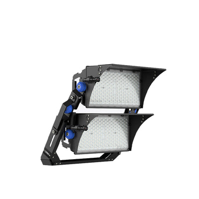 Luz LED de alta potencia para exteriores, impermeable, rectangular, giratoria, de aluminio industrial contemporáneo para patio exterior 