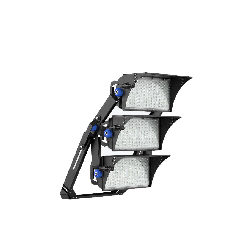 Luz LED de alta potencia para exteriores, impermeable, rectangular, giratoria, de aluminio industrial contemporáneo para patio exterior 