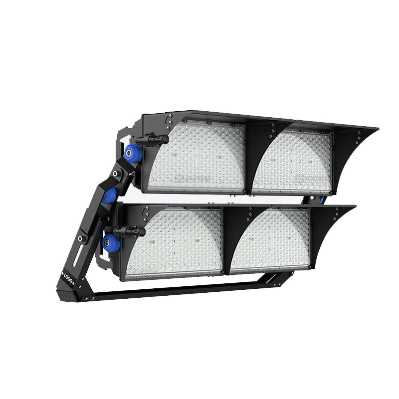 Luz LED de alta potencia para exteriores, impermeable, rectangular, giratoria, de aluminio industrial contemporáneo para patio exterior 