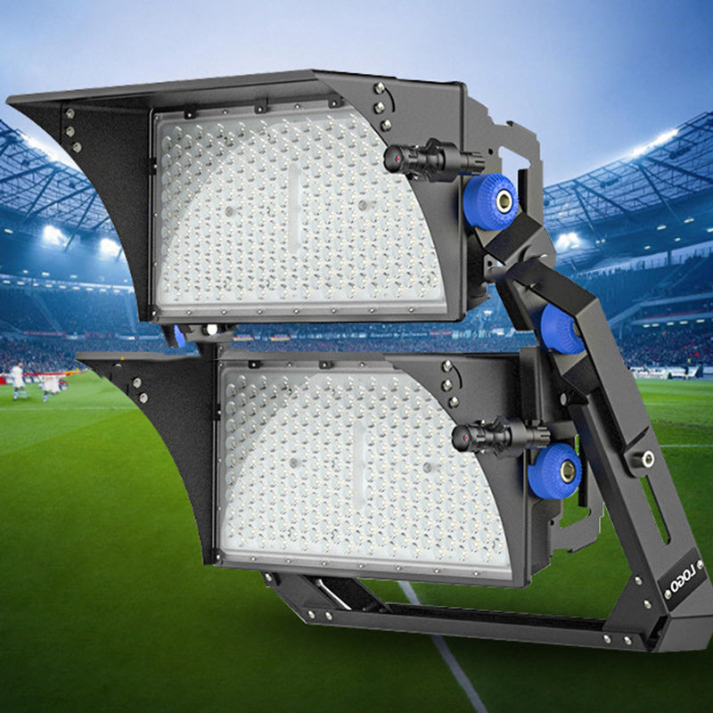 Luz LED de alta potencia para exteriores, impermeable, rectangular, giratoria, de aluminio industrial contemporáneo para patio exterior 