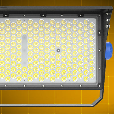 Luz LED de alta potencia para exteriores, impermeable, rectangular, giratoria, de aluminio industrial contemporáneo para patio exterior 