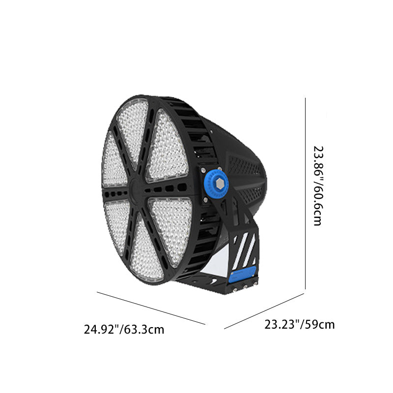 Lumière extérieure LED rotative ronde en aluminium étanche à la simplicité moderne pour patio extérieur 