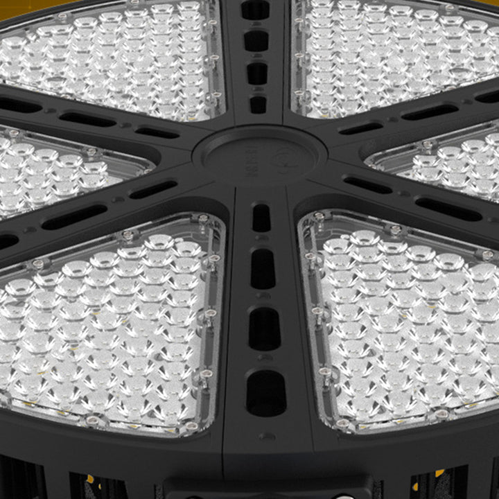 Lumière extérieure LED rotative ronde en aluminium étanche à la simplicité moderne pour patio extérieur 