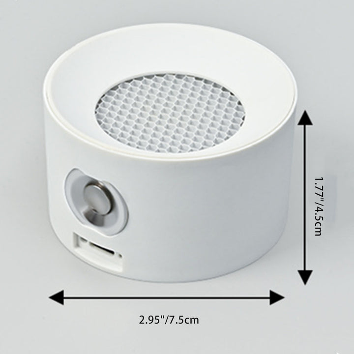 Lampe de table LED ronde en ABS PC rechargeable et rotative minimaliste moderne pour étude 