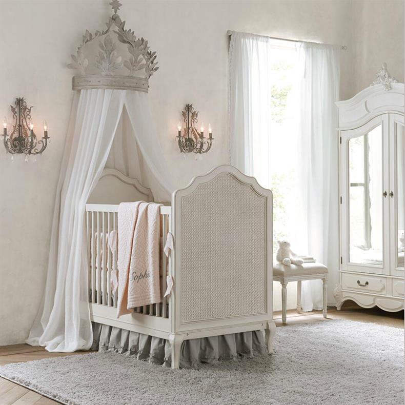 Candelabro de hierro tradicional francés con cristal, lámpara de pared de 3 luces para mesita de noche 