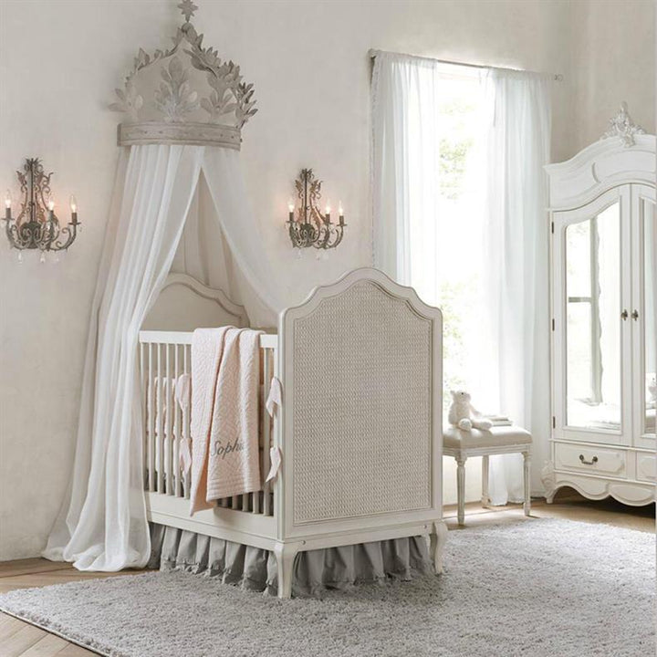 Applique murale à 3 lumières avec bougeoir en cristal de fer traditionnel français pour chevet 