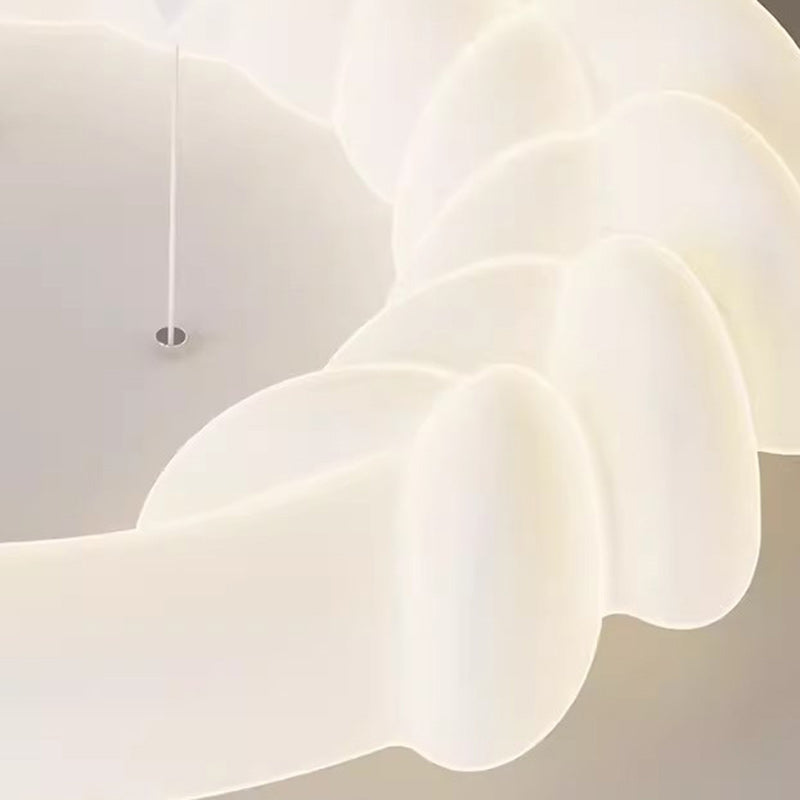 Plafonnier LED contemporain pour enfants nordiques en fer PE rond étoile nuage maïs pour chambre à coucher 