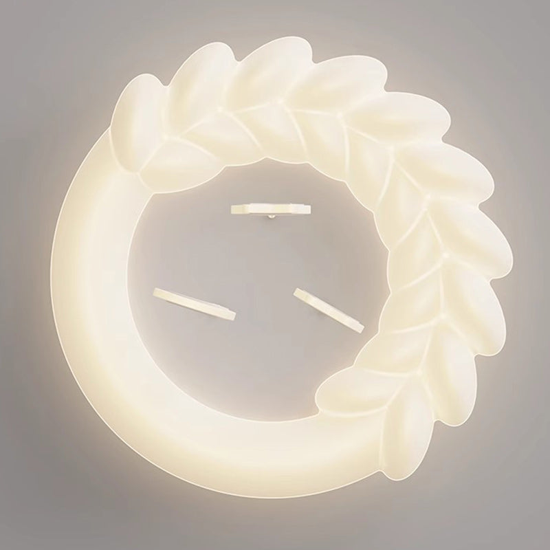 Plafonnier LED contemporain pour enfants nordiques en fer PE rond étoile nuage maïs pour chambre à coucher 