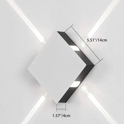 Modern Minimalist Aluminum Round Square LED Wall Sconce Lamp For Hallway