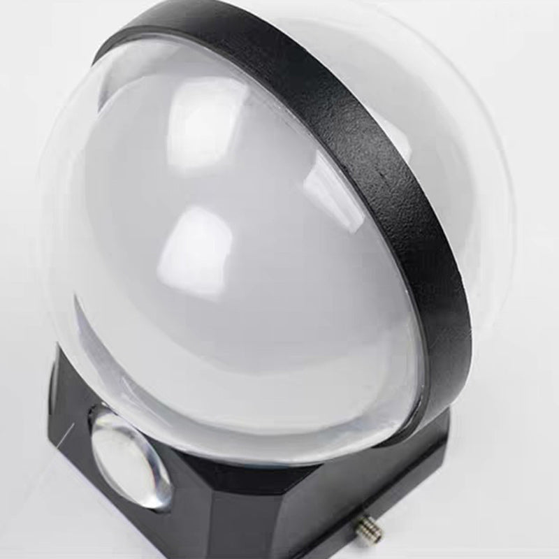 Lampe murale LED rectangulaire en aluminium acrylique étanche à la simplicité moderne pour patio extérieur 