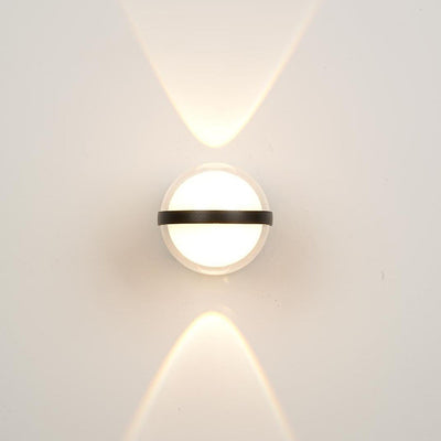Lampe murale LED rectangulaire en aluminium acrylique étanche à la simplicité moderne pour patio extérieur 