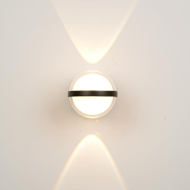 Lampe murale LED rectangulaire en aluminium acrylique étanche à la simplicité moderne pour patio extérieur 