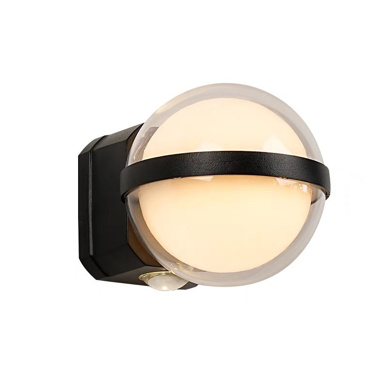 Lampe murale LED rectangulaire en aluminium acrylique étanche à la simplicité moderne pour patio extérieur 
