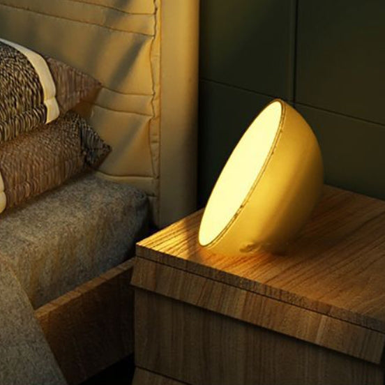 Modern Simplicity PC Bowl Round USB Bluetooth Connect LED Table Lamp Night Light For Bedroom