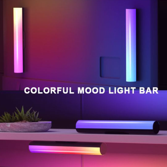 مصباح طاولة LED بتقنية البلوتوث واتصال USB مصنوع من ABS وPC بشريط تصميم بسيط وحديث للدراسة 