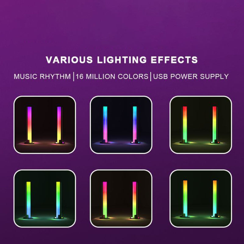 مصباح طاولة LED بتقنية البلوتوث واتصال USB مصنوع من ABS وPC بشريط تصميم بسيط وحديث للدراسة 