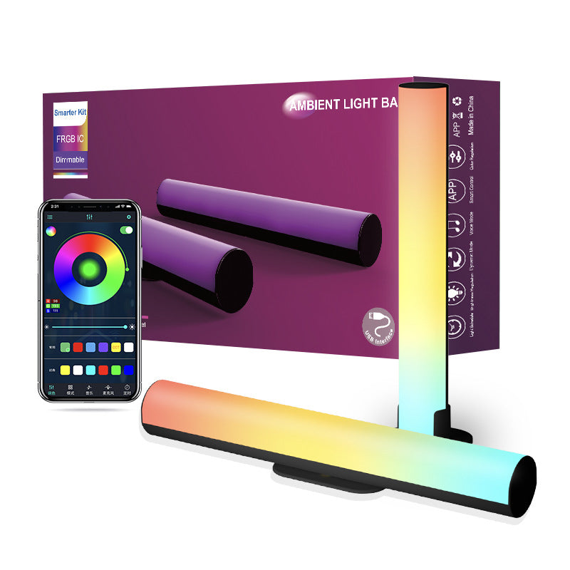 Lampe de Table LED USB Connectée Bluetooth avec Bande en ABS PC Simplicité Moderne pour Étude 