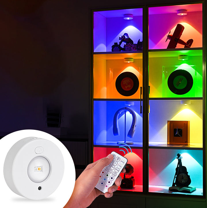 Moderne unbedeutende ABS wiederaufladbare runde LED-Deckenleuchte RGB für Schlafzimmer 