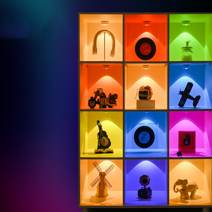 Moderne unbedeutende ABS wiederaufladbare runde LED-Deckenleuchte RGB für Schlafzimmer 