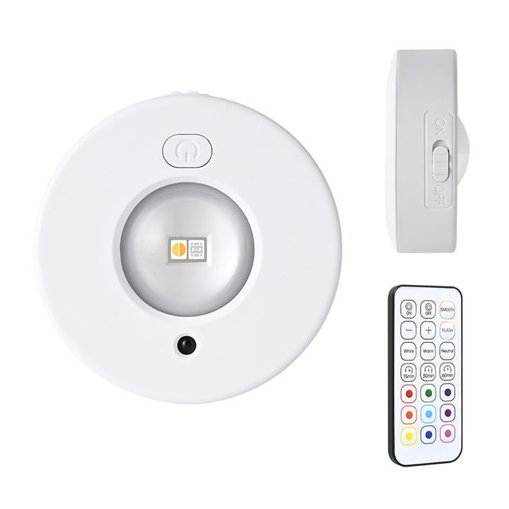 Moderne unbedeutende ABS wiederaufladbare runde LED-Deckenleuchte RGB für Schlafzimmer 