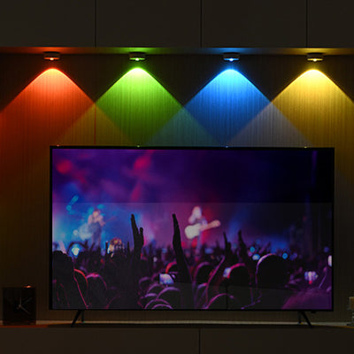 Lumière de plafond LED encastrée ronde RGB rechargeable ABS minimaliste moderne pour chambre 