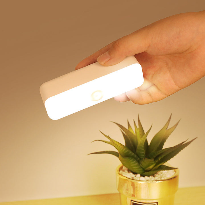 Modern Minimalist USB Rechargeable Magnetic Suction Plastic Strip Rectangular LED Wall Sconce Lamp Night Light For Study