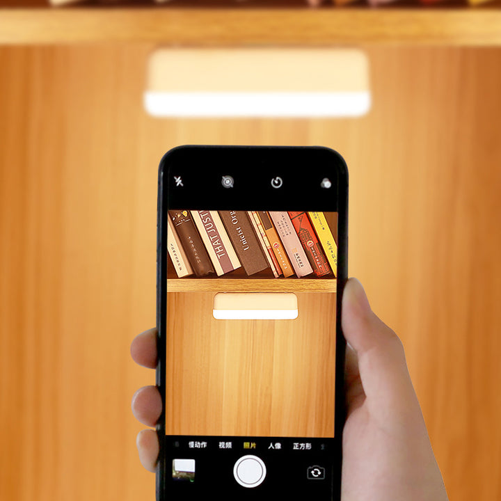 Modern Minimalist USB Rechargeable Magnetic Suction Plastic Strip Rectangular LED Wall Sconce Lamp Night Light For Study