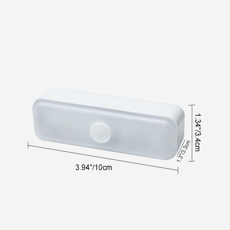 Modern Minimalist USB Rechargeable Magnetic Suction Plastic Strip Rectangular LED Wall Sconce Lamp Night Light For Study