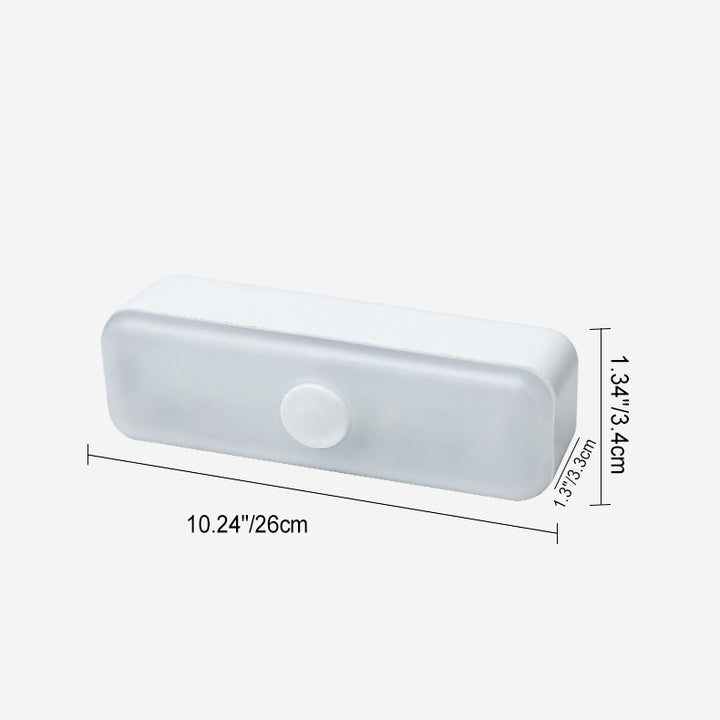 Modern Minimalist USB Rechargeable Magnetic Suction Plastic Strip Rectangular LED Wall Sconce Lamp Night Light For Study