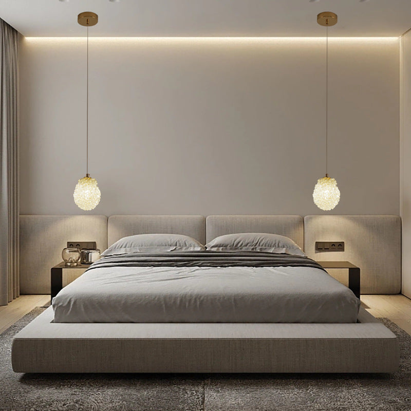 Moderne Luxus Kristall Eisen Waben Ball 1-Licht Pendelleuchte für Esszimmer 