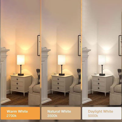 Modern Simplicity Fabric Iron Cylinder Zipper USB Rechargeable 1-Light Table Lamp For Bedside