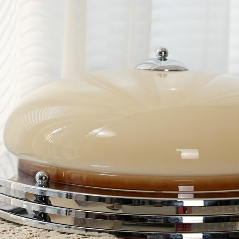 Plafonnier semi-encastré à 3 lumières traditionnel vintage en fer et verre pour couloir 