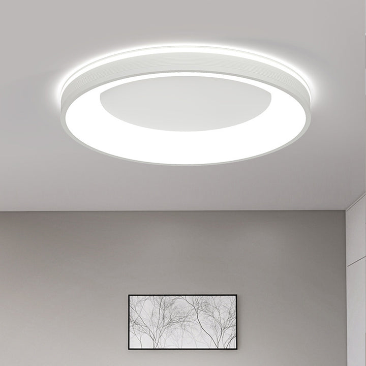 Moderne unbedeutende Aluminium-PMMA-Silica-runde LED-Bündig-Berg-Deckenleuchte für Schlafzimmer 