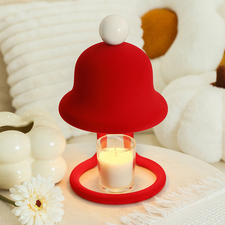 Lampe de table contemporaine scandinave à cloche en fer floqué avec nœud papillon et une lumière fondante pour chambre à coucher 